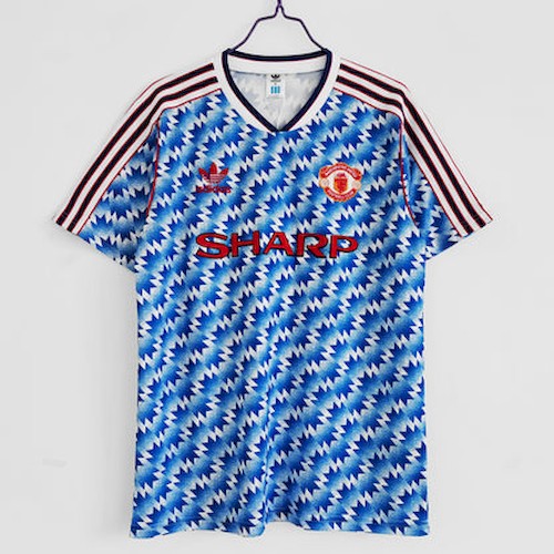 Retro 1990-91 Manchester United Bortedrakt