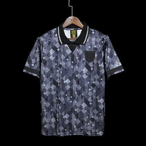 Retro 1990 England Svart Fotballdrakter