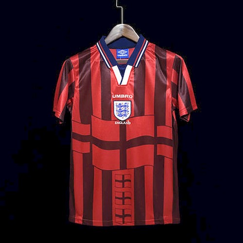 Retro 1998 England Borte Fotballdrakter