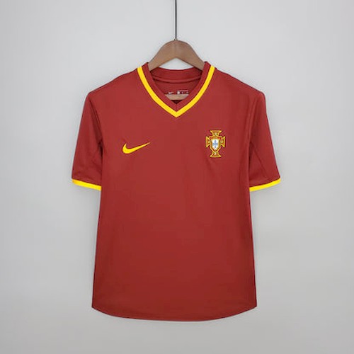 Retro 2000 Portugal Hjemme Fotballdrakt