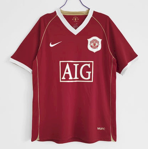Retro 2006-07 Manchester United Hjemme Drakt
