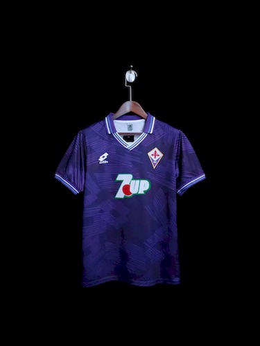 Retro 92-93 Fiorentina Hjemme Fotballdrakter