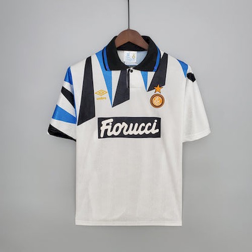 Retro 92-93 Inter Milan Borte Fotballdrakt
