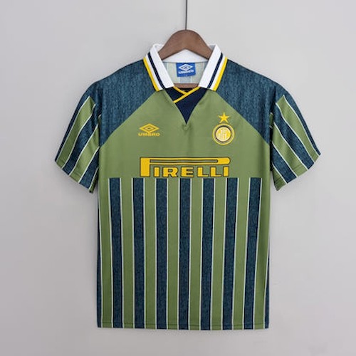 Retro 95-96 Inter Milan Borte Fotballdrakt