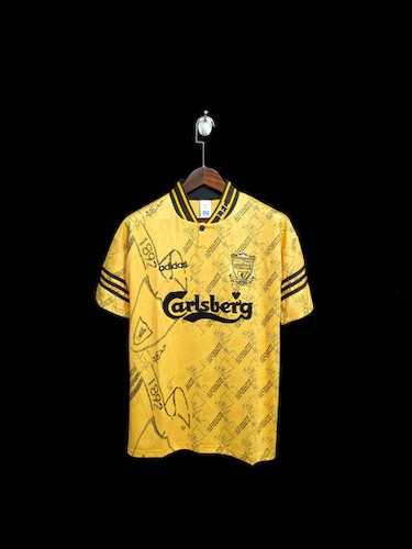 Retro 95-96 Liverpool Gul Tredjedrakt