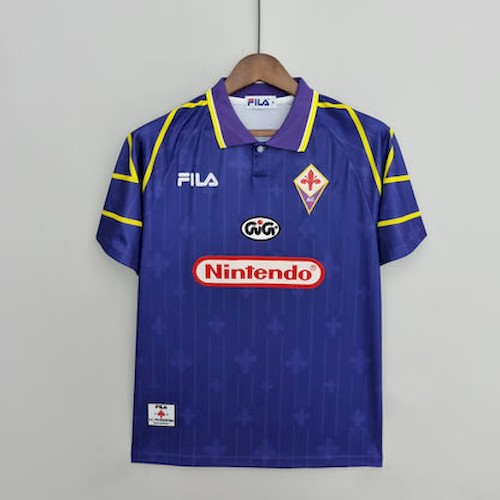 Kjøp Retro 97-98 Fiorentina Hjemme Fotballdrakter