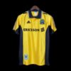 Retro 98 99 Marseille Borte Fotballdrakt Gul
