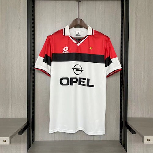 AC Milan Retro Bortedrakt 1994-95 | Klassisk Lotto Opel-design