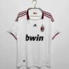 AC Milan Retro Bortedrakt 09 10 | Klassisk Hvit Adidas Design