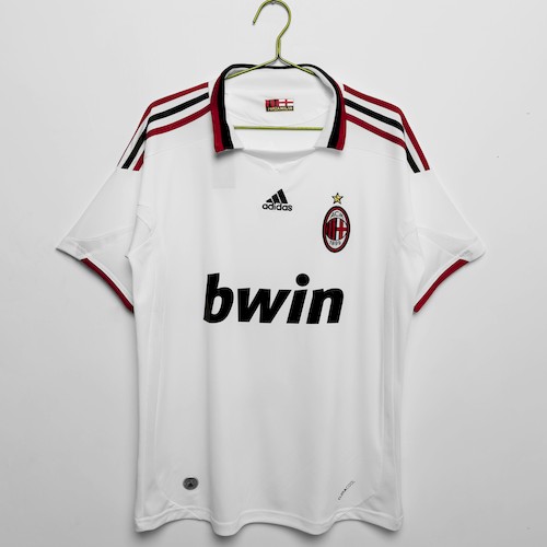 AC Milan Retro Bortedrakt 09 10 | Klassisk Hvit Adidas Design