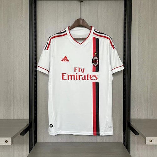 AC Milan Bortedrakt 2011-12 | Klassisk Hvit Retro Fotballdrakt