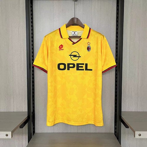 Unik Gul AC Milan Drakt 1995-96 | Sjelden Retro Samlerdrakt