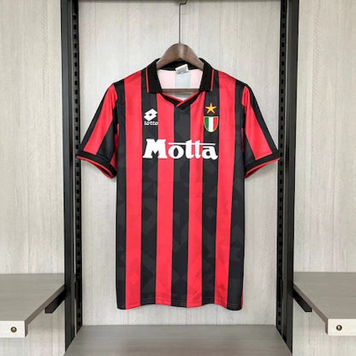 AC Milan Retro Hjemmedrakt 1993 94 | Klassisk Motta design