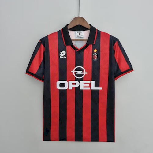 Retro AC Milan Hjemmedrakt 1995 1996 | Klassisk Stripet OPEL