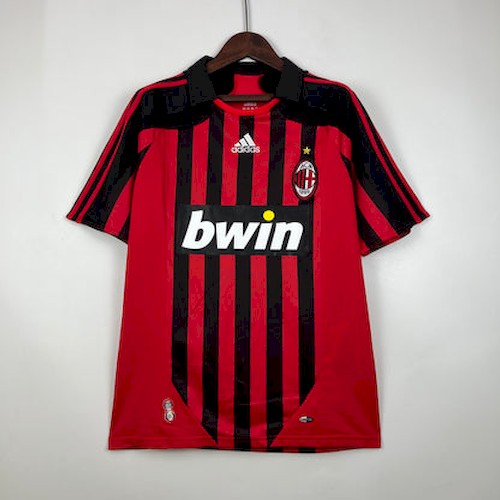 Retro AC Milan Hjemmedrakt 2007 2008 | Klassisk Rød Svart