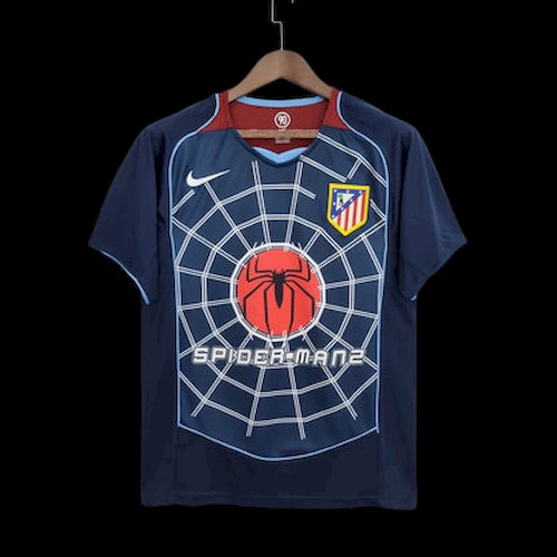 Retro Atletico Madrid 04-05 Borte Fotballdrakter