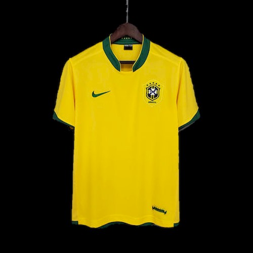 Retro Brasil 2006 Hjemme Fotballdrakt