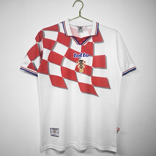 Retro Kroatia 1998 Hjemme Fotballdrakter