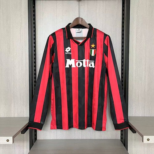 AC Milan Langermet Retro Hjemmedrakt 1993-94 | Lotto Motta