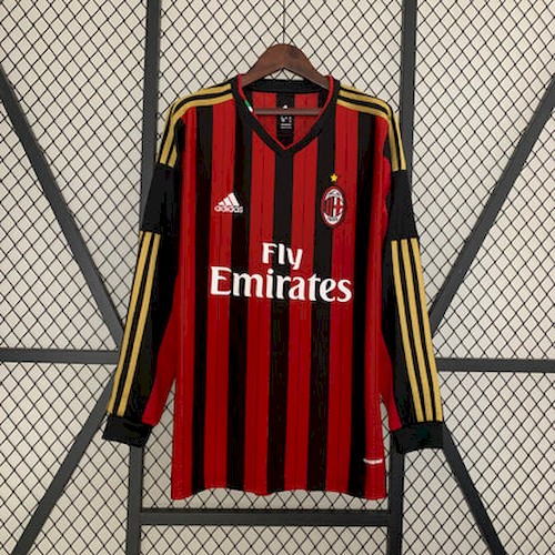 AC Milan 2013-14 Hjemmedrakt | Retro Langermet Fotballdrakt