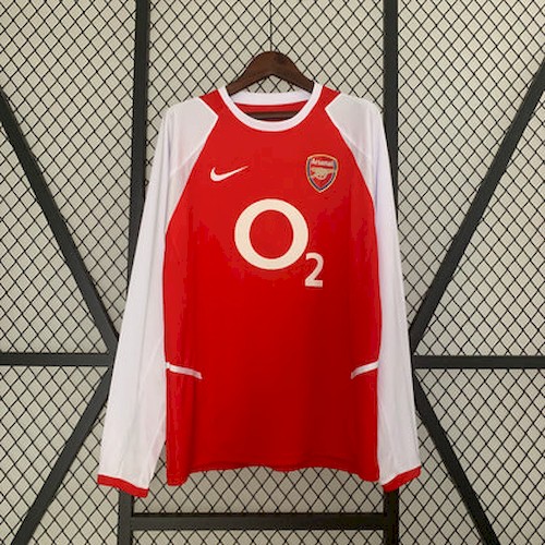 Retro Langermet Arsenal 02 04 Hjemme Fotballdrakter