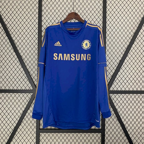 Retro Langermet Chelsea 12-13 Hjemme Fotballdrakter