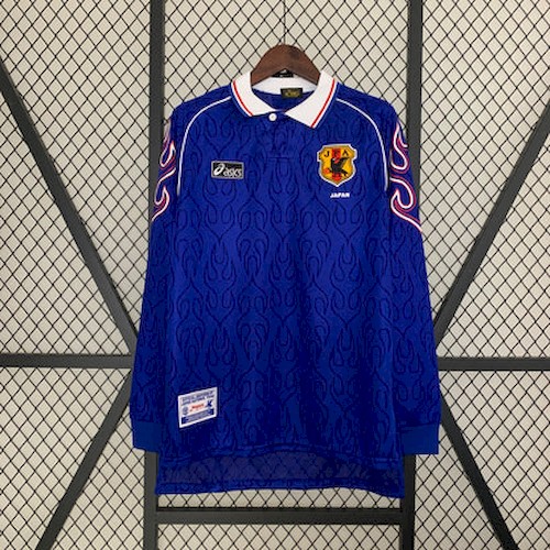 Retro Langermet Japan 1998 Fotballdrakt
