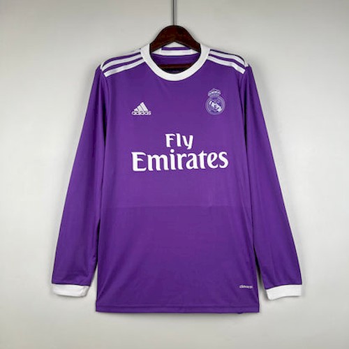 Kjøp Retro Real Madrid 16 17 Borte Fotballdrakt