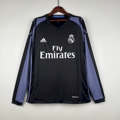 Retro Langermet Real Madrid 16-17 Third Fotballdrakt