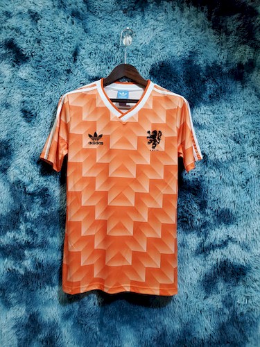 Retro Nederland 1988 Hjemme Fotballdrakt