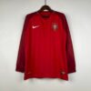 Retro Portugal 2016 Langermet Hjemme Fotballdrakt