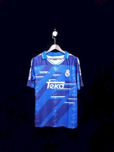 Retro Real Madrid 94-96 Borte Fotballdrakt