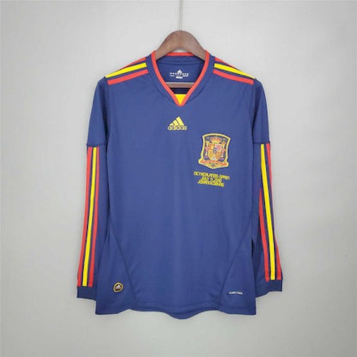Retro Spania Borte Fotballdrakt Langermet 2010