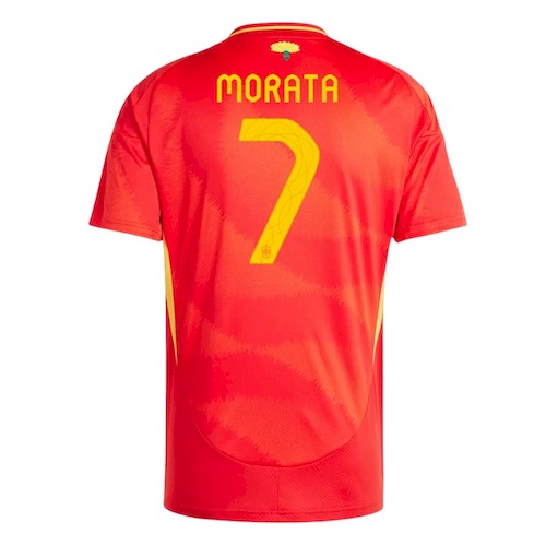 Spania Morata 7 Hjemmedrakt 2024