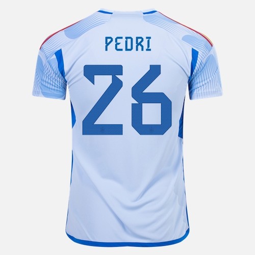 Spania Pedri 26 Bortedrakt 2022 | Offisiell Fotballtrøye