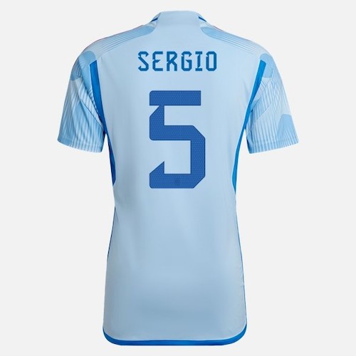 Spania Sergio 5 Bortedrakt 2022 | Offisiell Fotballtrøye