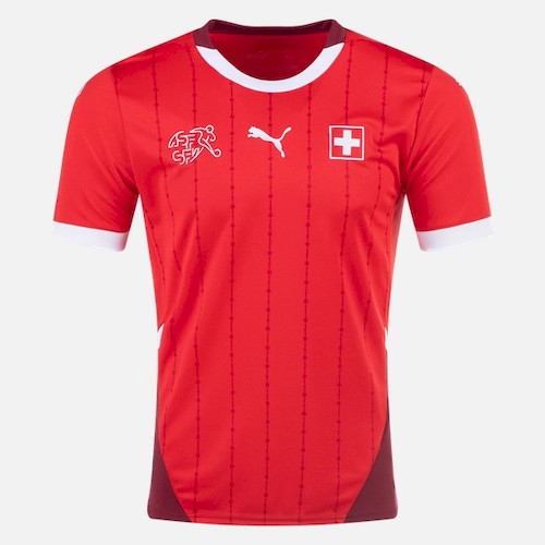 Sveits Hjemmedrakt 2024 | Offisiell Rød Fotballdrakt