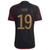 Tyskland Leroy Sané 19 Bortedrakt 2022 Offisiell