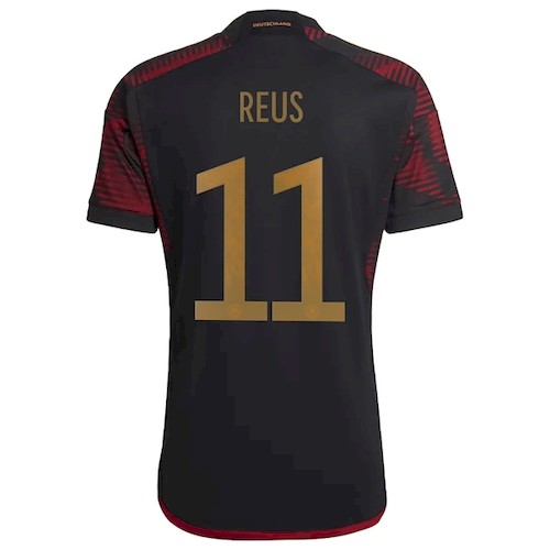 Tyskland Marco Reus 11 Borte Fotballdrakter 2022