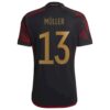 Tyskland Thomas Müller 13 Borte Fotballdrakter 2022