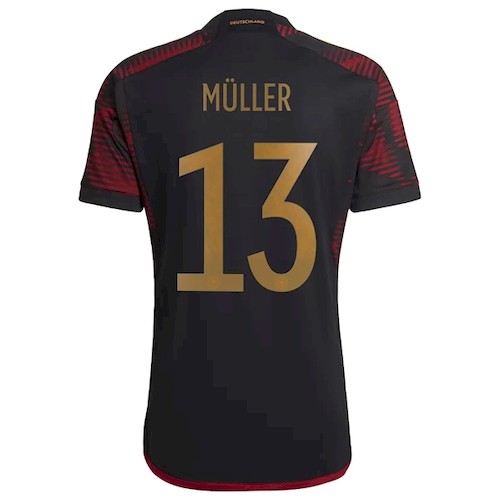 Tyskland Thomas Müller 13 Borte Fotballdrakter 2022