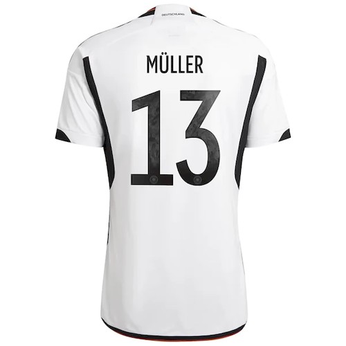 Tyskland Thomas Müller 13 Hjemme Fotballdrakter 2022
